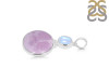 Phosphosiderite/Moonstone Pendant-2SP PPD-1-13
