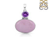 Phosphosiderite/Amethyst Pendant-2SP PPD-1-2