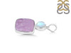 Phosphosiderite/Moonstone Pendant-2SP PPD-1-27