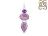 Phosphosiderite/Amethyst Pendant-2SP PPD-1-28