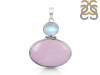 Phosphosiderite/Moonstone Pendant-2SP PPD-1-29