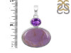 Phosphosiderite/Amethyst Pendant-2SP PPD-1-34