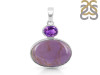 Phosphosiderite/Amethyst Pendant-2SP PPD-1-34