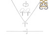 Aries Zodiac Plain Silver Jewelry Set PS-RDR-3098/RDE-1497/RDB-182/RDC-20.