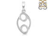 Cancer Zodiac Plain Silver Jewelry Set PS-RDR-3092/RDE-1500/RDB-185/RDC-23.