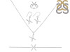 Pisces Zodiac Plain Silver Jewelry Set PS-RDR-3089/RDE-1495/RDB-181/RDC-19.