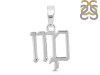 Virgo Zodiac Plain Silver Jewelry Set PS-RDR-3094/RDE-1502/RDB-187/RDC-25.