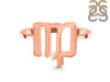Virgo Zodiac Plain Silver Jewelry Set PS-RDR-3094/RDE-1502/RDB-187/RDC-25.