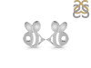 Plain Silver Fish Stud Earring PS-RDE-600.
