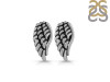 Plain Silver Angel Wing Stud Earring PS-RDE-616.