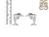 Plain Silver Dolphin Stud Earring PS-RDE-622.