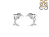Plain Silver Dolphin Stud Earring PS-RDE-622.