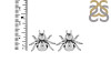 Plain Silver Spider Stud Earring PS-RDE-624.