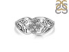 Plain Silver Flower Ring PS-RDR-560.