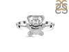 Plain Silver Teddy Bear Ring PS-RDR-698.