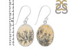 Psilomelane Dendrite Earring-E PSD-3-24