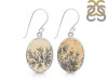 Psilomelane Dendrite Earring-E PSD-3-24