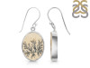 Psilomelane Dendrite Earring-E PSD-3-24