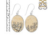 Psilomelane Dendrite Earring-E PSD-3-25