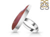Red Botswana Agate Adjustable Ring-ADJ-R RBA-2-29