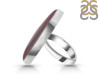 Red Botswana Agate Adjustable Ring-ADJ-R RBA-2-54