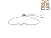 Moonstone & White Topaz Bracelet With Adjustable Camera Lock RBM-RDB-143.