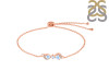 Moonstone & White Topaz Bracelet With Adjustable Camera Lock RBM-RDB-145.
