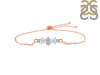 Moonstone & White Topaz Bracelet With Adjustable Camera Lock RBM-RDB-146.