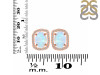 Moonstone Raw Crystal & White Topaz Stud Earring RBM-RDE-1255.