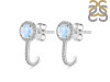 Moonstone & White Topaz Stud Earring RBM-RDE-1264.