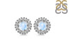 Moonstone & White Topaz Stud Earring RBM-RDE-1268.