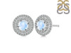 Moonstone & White Topaz Stud Earring RBM-RDE-1271.