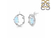 Moonstone Raw Crystal & White Topaz Stud Earring RBM-RDE-1461.
