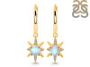 Moonstone & White Topaz Hoop Earring RBM-RDE-1470.