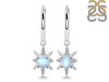 Moonstone & White Topaz Hoop Earring RBM-RDE-1470.