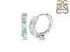Moonstone & Opal & White Topaz Hoop Hoop Earring RBM-OPL-WTZ-RDE-1473.