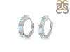 Moonstone & Opal & White Topaz Hoop Hoop Earring RBM-OPL-WTZ-RDE-1473.