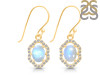 Moonstone & White Topaz Earring RBM-RDE-694.