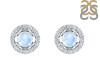 Moonstone & White Topaz Stud Earring RBM-RDE-984.