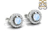 Moonstone & White Topaz Stud Earring RBM-RDE-984.