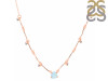 Moonstone  Raw Crystal & White Topaz Necklace RBM-RDN-385.