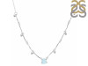 Moonstone  Raw Crystal & White Topaz Necklace RBM-RDN-385.