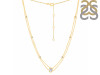 Moonstone & White Topaz Necklace RBM-RDN-400.