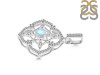 Moonstone & White Topaz Pendant RBM-RDP-797-CZ-LOOP.