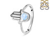 Moonstone Hamsa Hand Ring RBM-RDR-2163.