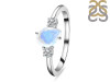 Moonstone & White Topaz Ring RBM-RDR-2285.