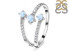 Moonstone & White Topaz Ring RBM-RDR-2520.