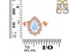Moonstone & White Topaz Ring RBM-RDR-2770.