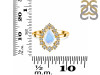Moonstone & White Topaz Ring RBM-RDR-2770.