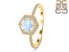 Moonstone & White Topaz Ring RBM-RDR-3146.
